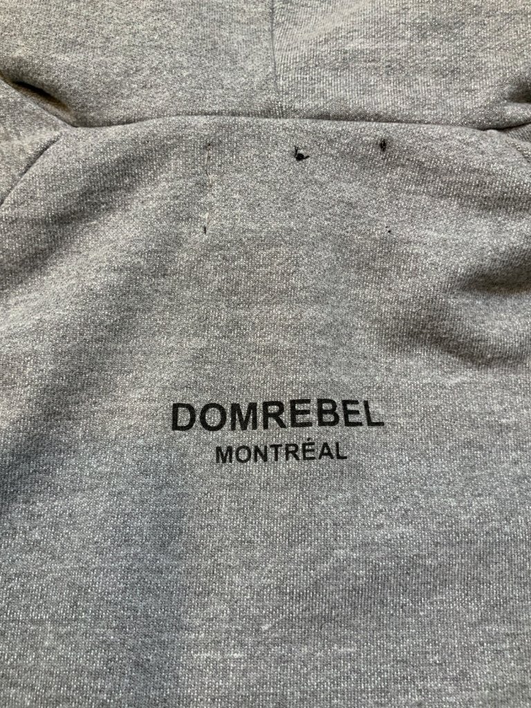 Domrebel Montreal Gray Biker Mickey Mouse Hoodie Sweatshirt, Size L — image 6 of 6
